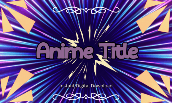 Anime Title: A Playful Display Typeface for Editorial Joy