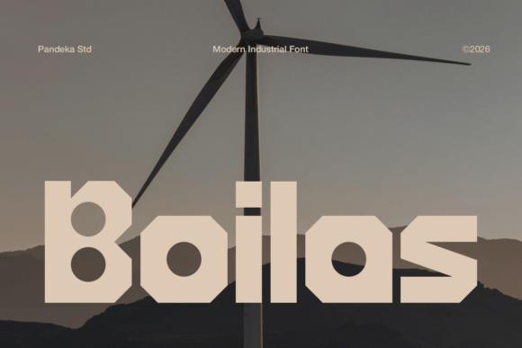 Boilas: A Bold Display Font for Handmade Brands