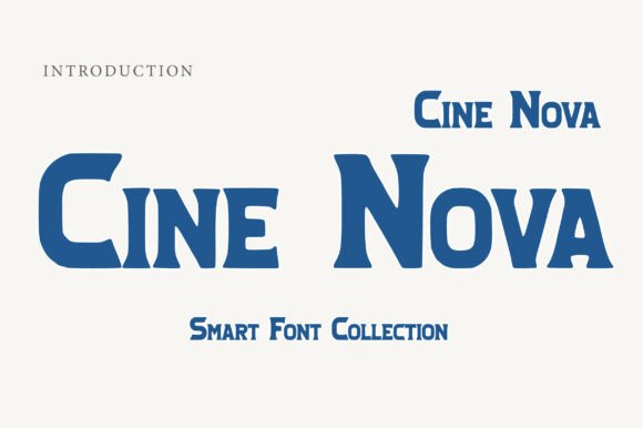 Cine Nova: A Cinematic Display Font for Editorial Moments