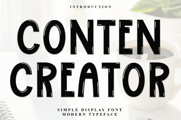 Conten Creator: A Bold Display Font for Modern Branding
