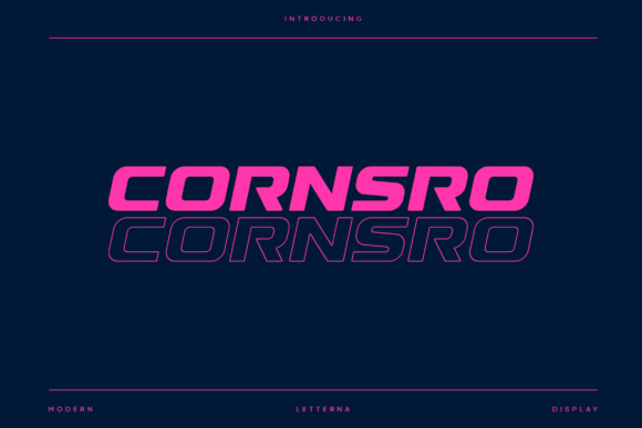 Cornsro: A Display Typeface That Cuts Through the Feed