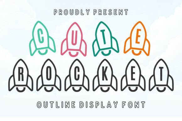 Cute Rocket: A Playful Display Font for Digital Brands