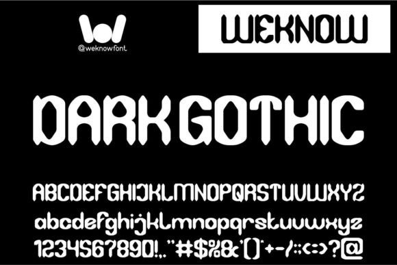 Dark Gothic: A Display Font That Balances Edge and Approachability