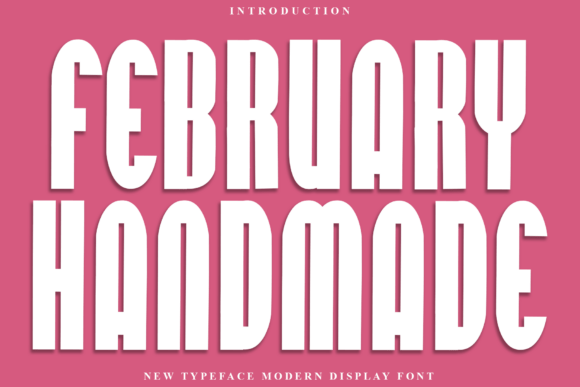 February Handmade: A Festive Display Font That Lifts Your Brand