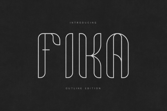 Fika Outline: A Display Typeface That Breathes Quiet Confidence