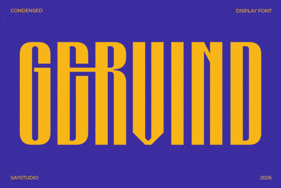 Gervind: A Bold Display Typeface for Scroll-Stopping Marketing
