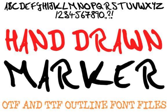 Hand Drawn Marker Font: A Simple Way to Make Your Brand Feel Human