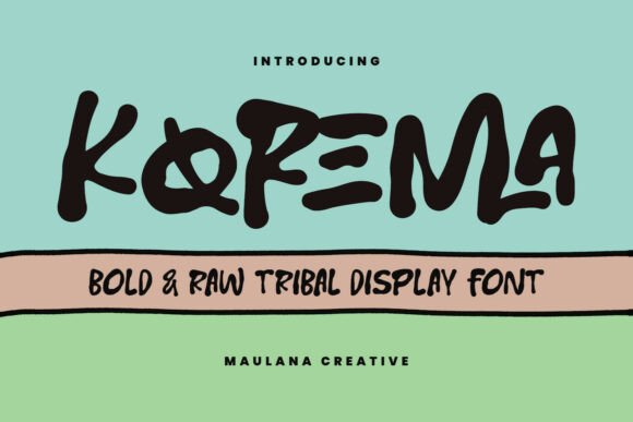 Korema: A Display Font That Earns Its Space