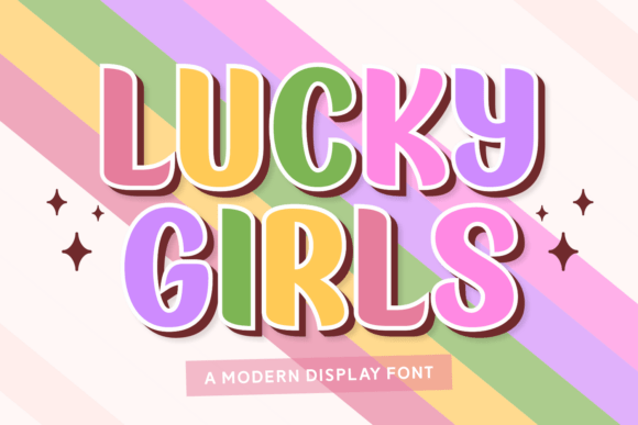 Lucky Girls Font: A Retro Display Typeface That Delivers Personality