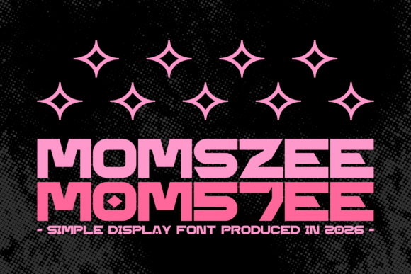 Momszee: A Bold Display Font for Small Business Branding