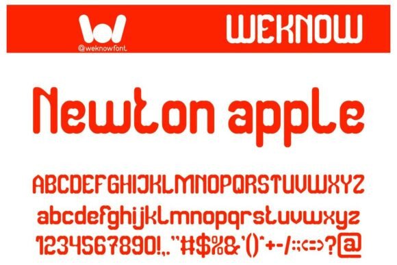 Newton Apple: A Retro Display Font That Feels Like Home