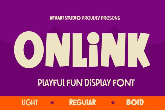 Onlink: A Playful Display Font for Editorial Joy