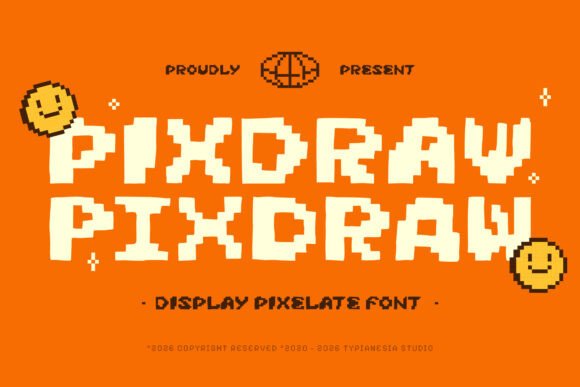 Pixdraw: A Playful, Pixel-Perfect Display Font for Small Brands