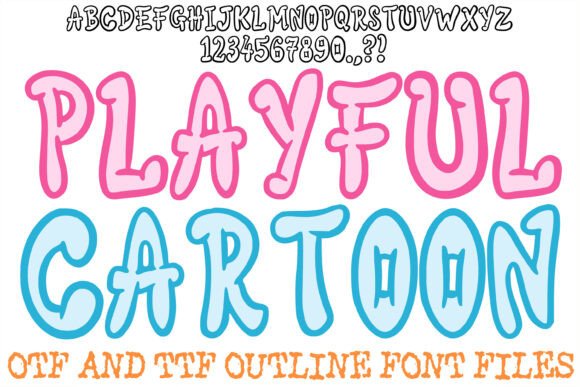 Playful Cartoon Font: Bold, Friendly & Perfect for Handmade Labels