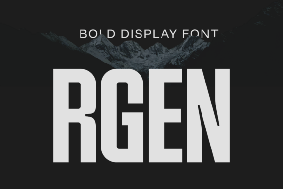 Rgen: A Bold Display Font for Impactful Web Design