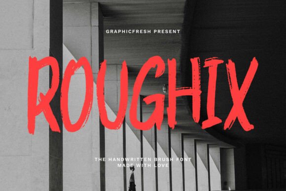 Roughix: A Handwritten Display Font That Stops Scrollers