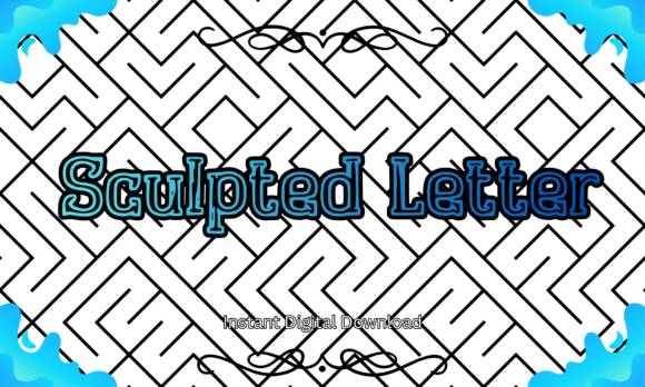 Sculpted Letter: A Bold Display Font for Editorial Impact