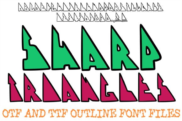 Sharp Triangles: A Bold Display Font for Confident Brand Identities