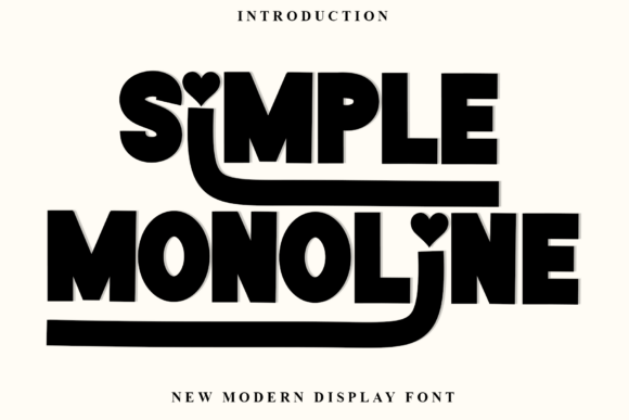 Simple Monoline: A Festive Display Font That Lifts Your Brand