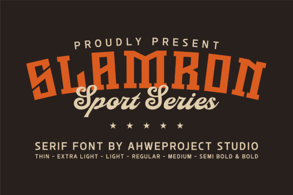Slamron: A Bold Serif Font That Makes Your Brand Instantly Memorable