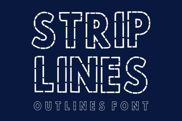 Strip Lines: A Bold, Graphic Display Font