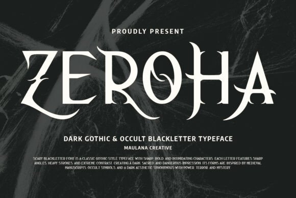 Zeroha: A Modern Serif Display Font for Editorial Impact